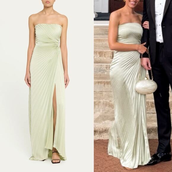 A.L.C Layla Pleated Gown 6 - Picture 1 of 13